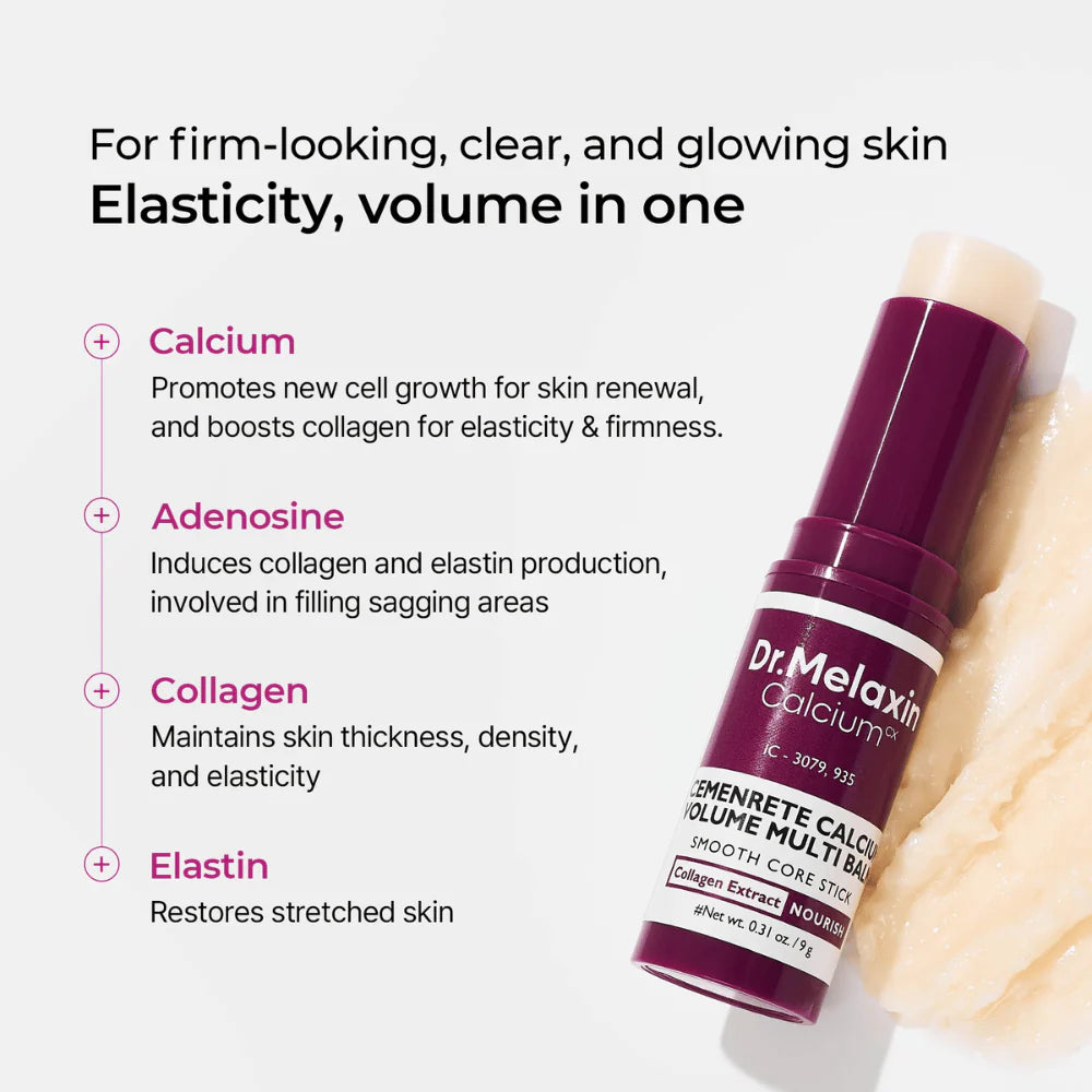Dr. Melaxin - Cemenrete Calcium Volume Multi Balm - 9g | Bálsamo Facial Voluminizador y Reafirmante