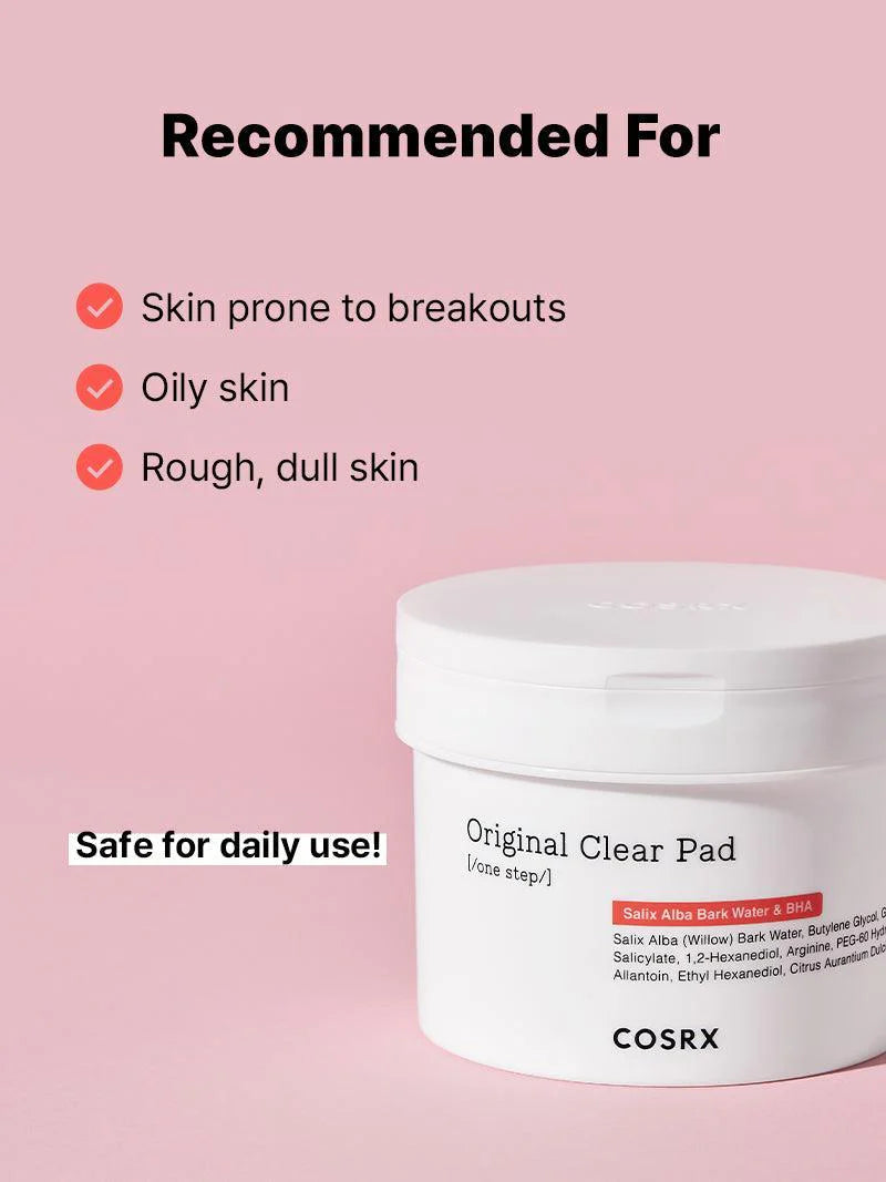 COSRX - One Step Original Clear Pad- 70 Pads | Exfolia, elimina impurezas y exceso de sebo