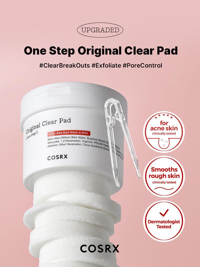 COSRX - One Step Original Clear Pad- 70 Pads | Exfolia, elimina impurezas y exceso de sebo