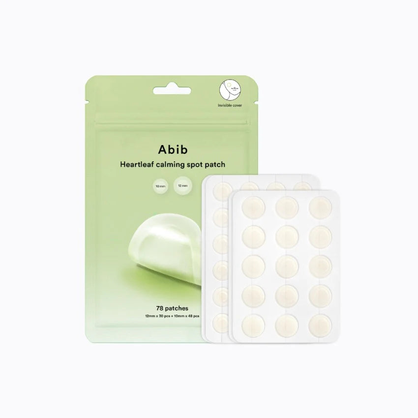 Abib - Heartleaf Calming Spot Patch - 78pz | Parches Calmantes Y Protectoras De Imperfecciones Con Extracto De Houttuynia Cordata