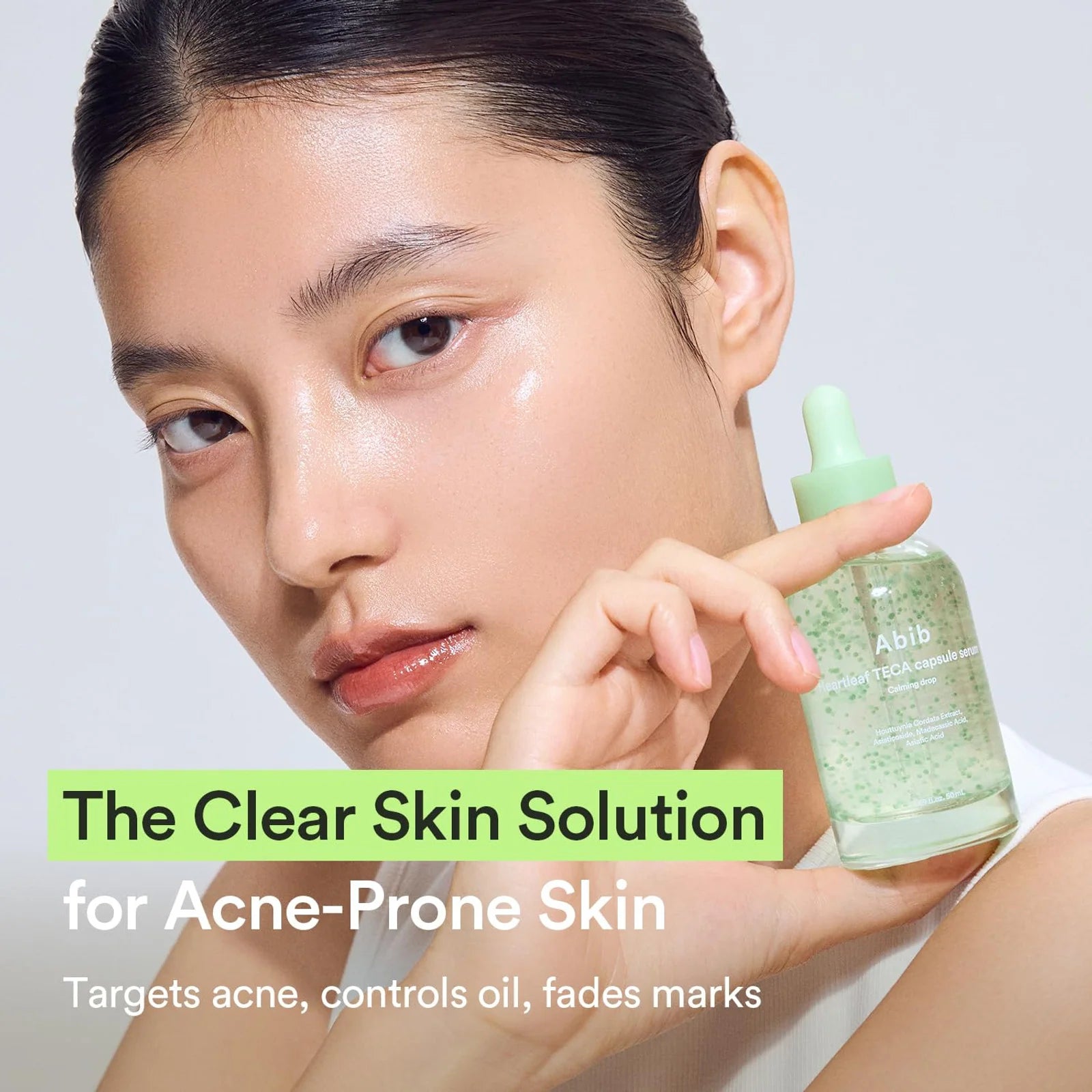 Abib - Heartleaf TECA Capsule Serum Calming Drop - 50ml | Suero Calmante Y Reparador Intensivo Con Extracto De Houttuynia Cordata Y Complejo TECA
