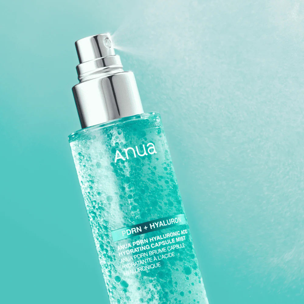 ANUA - PDRN Hyaluronic Acid Hydrating Capsule Mist | Bruma Hidratante Intensiva Con PDRN Y Cápsulas De Ácido Hialurónico Para Mayor Elasticidad