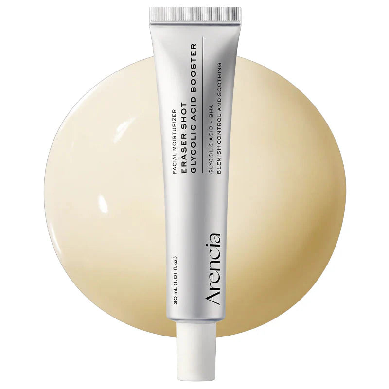 Arencia - Eraser Shot Glycolic Acid Booster - 30ml | Booster Exfoliante Con Ácido Glicólico Para Renovar La Textura Y Unificar El Tono
