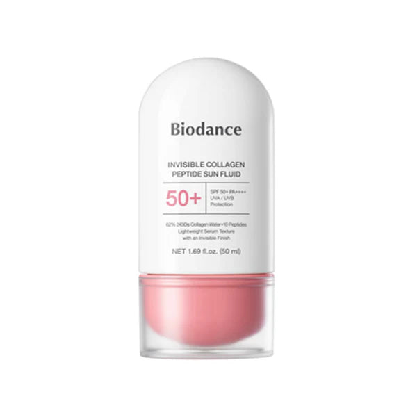 BIODANCE - Invisible Collagen Peptide Sun Fluid SPF 50+ PA++++ - 50ml | Protector Solar Antiedad Con Péptidos De Colágeno Y Acabado Completamente Invisible