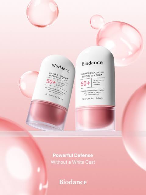 BIODANCE - Invisible Collagen Peptide Sun Fluid SPF 50+ PA++++ - 50ml | Protector Solar Antiedad Con Péptidos De Colágeno Y Acabado Completamente Invisible