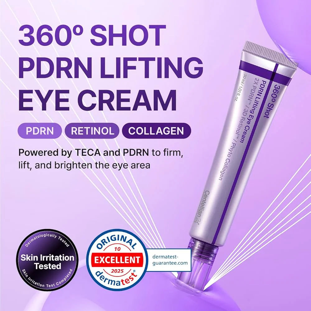 Centellian24 - 360º Shot PDRN Lifting Eye Cream - 30ml | Crema Contorno De Ojos Con Efecto Lifting Integral Y PDRN Para Firmeza Y Elasticidad 360º