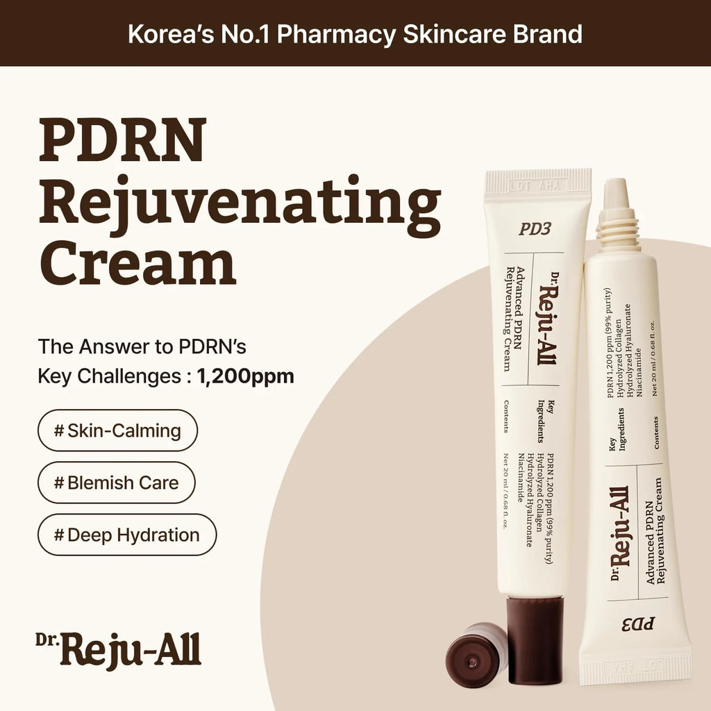 Dr. Reju-All - Advanced PDRN Rejuvenating Cream - 20ml | Crema Regeneradora Con PDRN Para Reparar Y Rejuvenecer La Piel