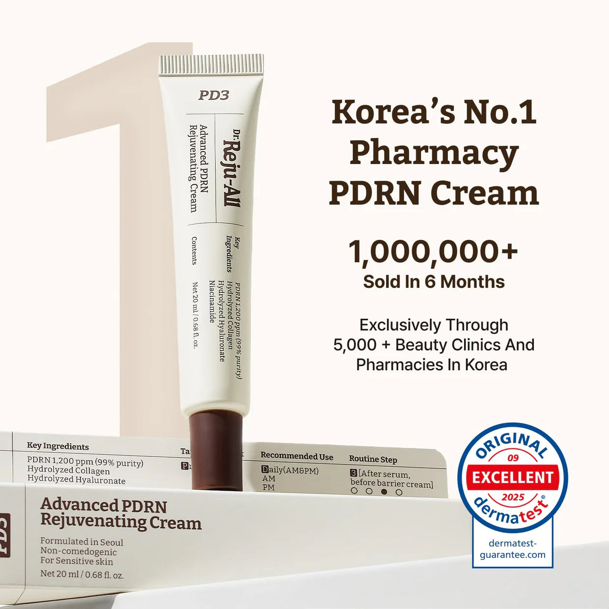 Dr. Reju-All - Advanced PDRN Rejuvenating Cream - 20ml | Crema Regeneradora Con PDRN Para Reparar Y Rejuvenecer La Piel