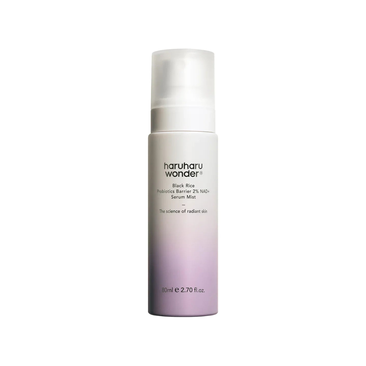 Haruharu Wonder - Black Rice Probiotics Barrier NAD+ Serum Mist - 80ml | Bruma Facial Fortalecedora Y Antiedad Con Arroz Negro, Probióticos Y NAD+
