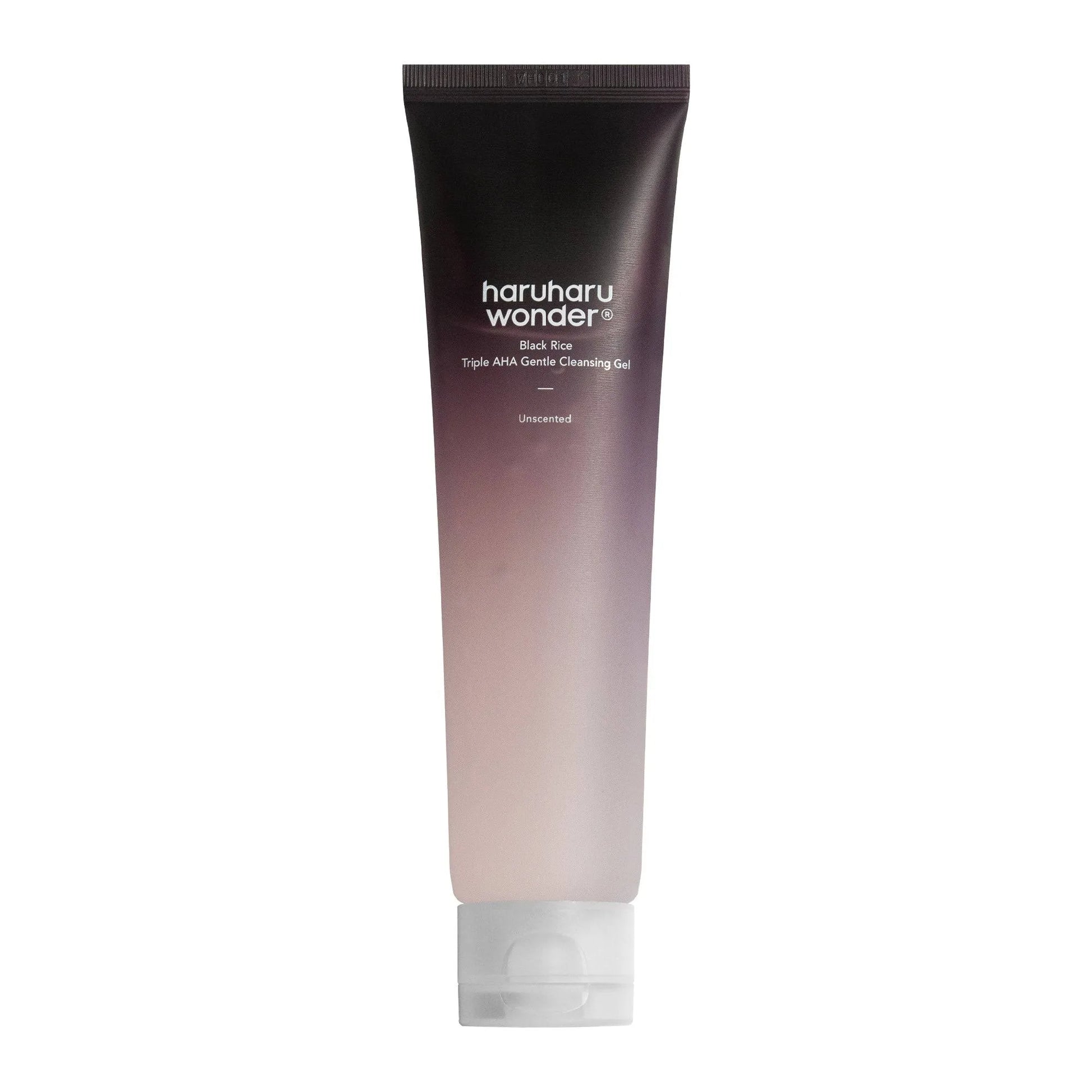 Haruharu Wonder - Black Rice Triple AHA Gentle Cleansing Gel - 100ml | Gel Limpiador Suave Y Exfoliante Con Arroz Negro Y Triple AHA