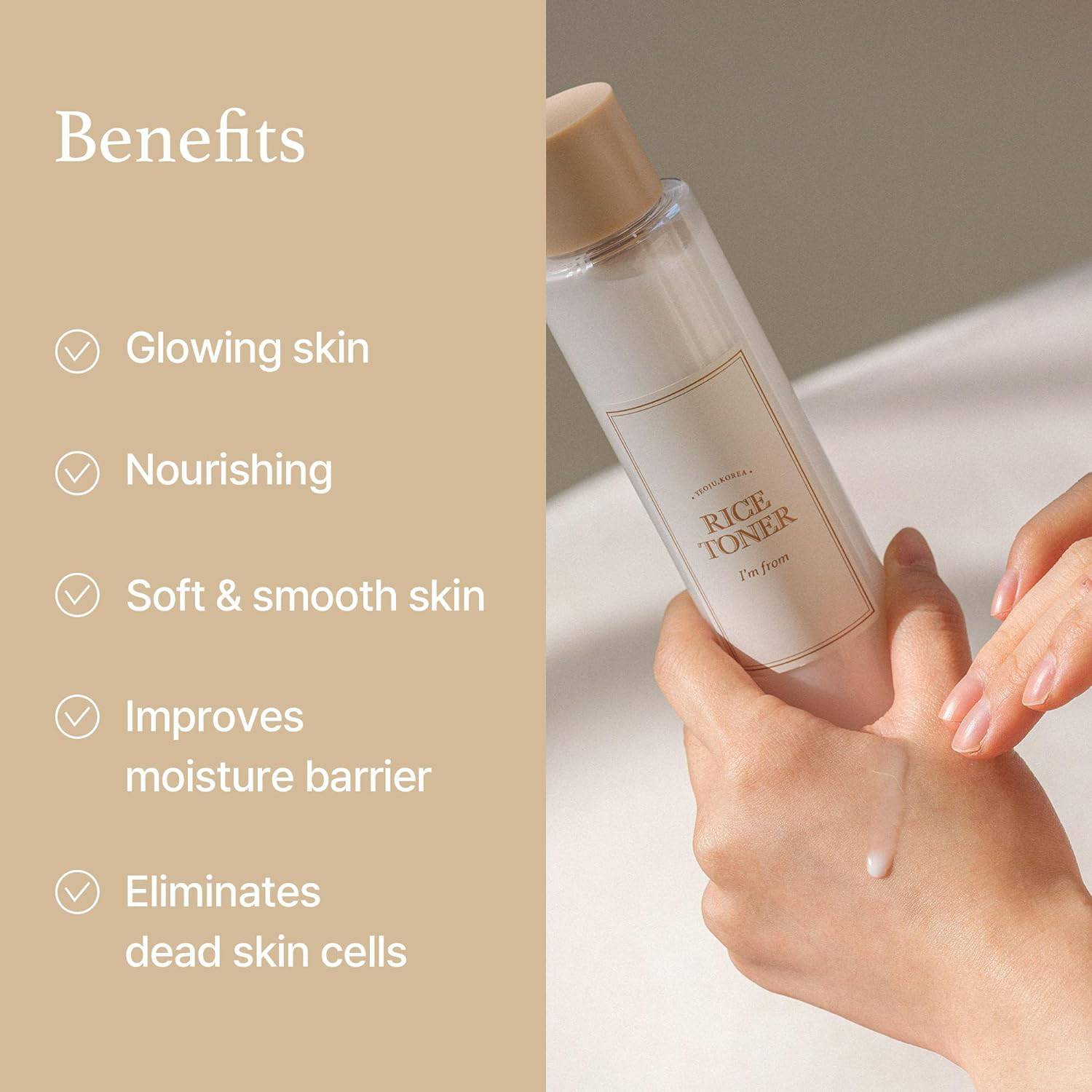 I'm From - Rice Toner - 150ml | Tónico Iluminador Y Nutritivo Con Extracto De Arroz Para Una Piel Radiante Y Suave