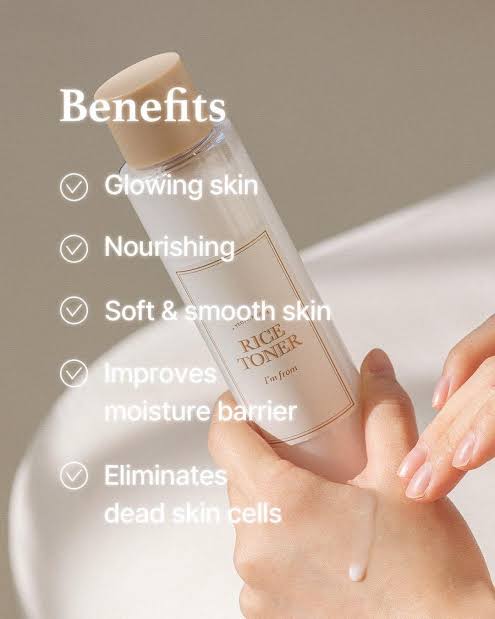 I'm From - Rice Toner - 150ml | Tónico Iluminador Y Nutritivo Con Extracto De Arroz Para Una Piel Radiante Y Suave