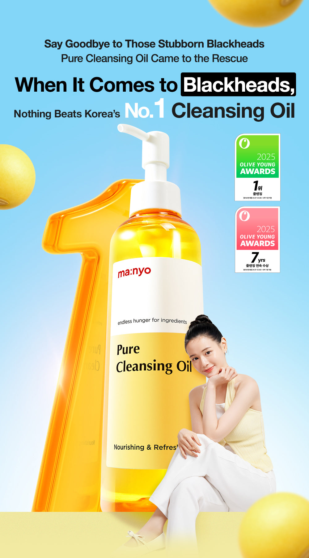 ma:nyo - Pure Cleansing Oil - 200ml | Aceite Limpiador Profundo Para Eliminar Impurezas Y Maquillaje Sin Irritar