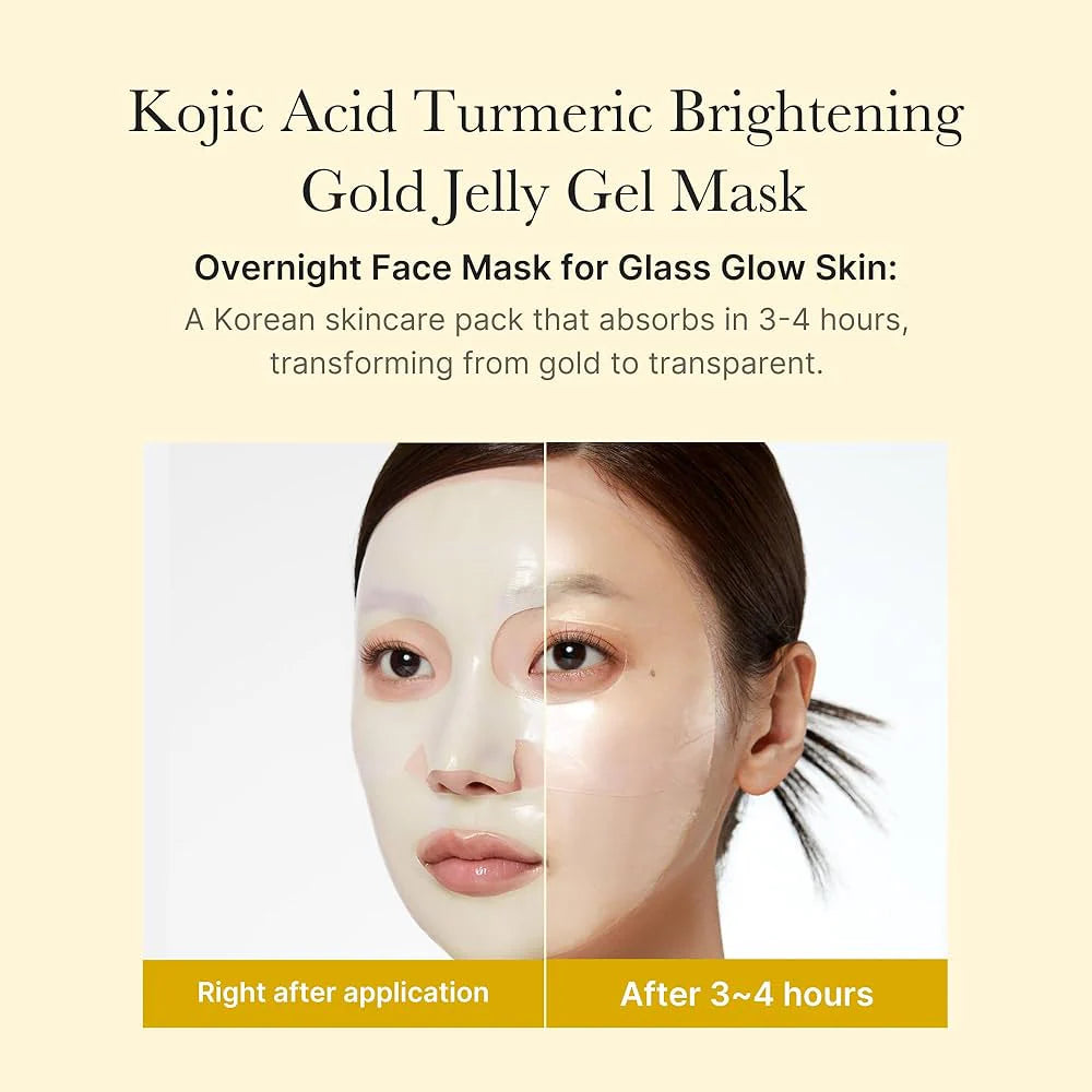 Medicube - Kojic Acid Turmeric Brightening Gel Mask - 1pz | Mascarilla De Hidrogel Iluminadora Y Unificadora De Tono Con Ácido Kójico Y Cúrcuma
