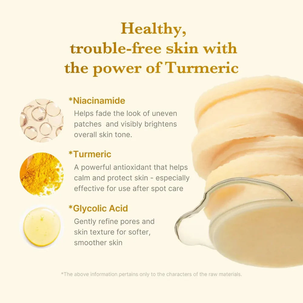 Medicube - Kojic Acid Turmeric Pad - 70 pads | Pads Exfoliantes E Iluminadores Con Ácido Kójico Y Cúrcuma Para Unificar El Tono De La Piel