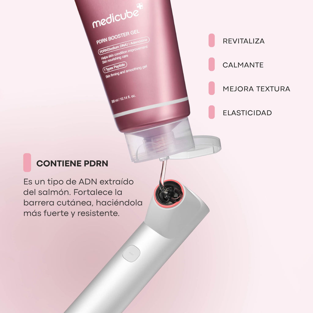 Medicube - PDRN Booster Gel - 300ml | Gel Conductor Hidratante Y Potenciador De Elasticidad Con PDRN Para Dispositivos De Belleza