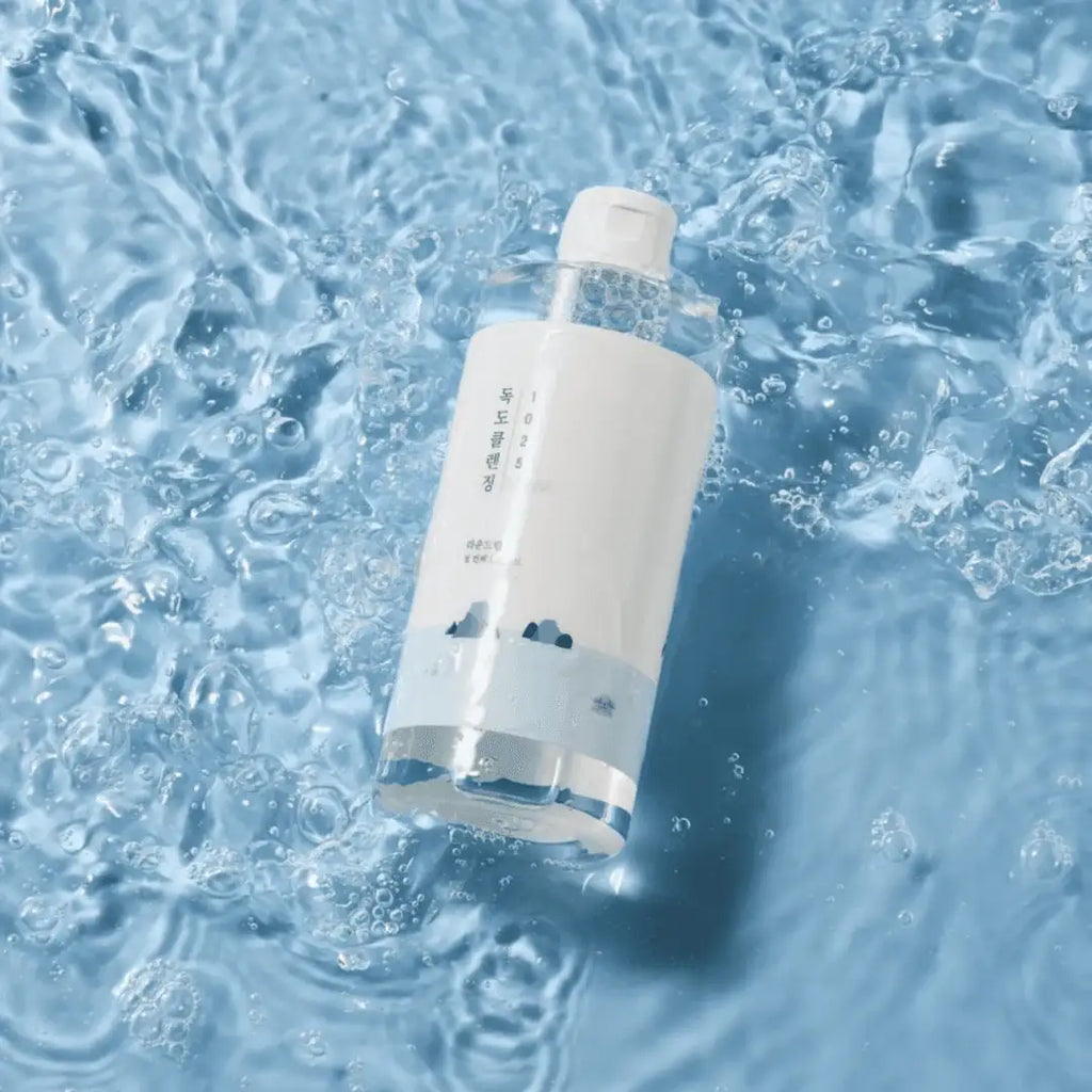 Round Lab - 1025 Dokdo Cleansing Water - 400ml | Agua Micelar Hidratante Y Suave Con Minerales Para Limpiar Sin Resecar