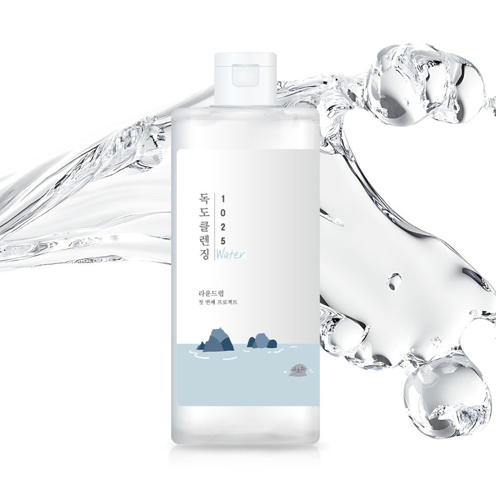 Round Lab - 1025 Dokdo Cleansing Water - 400ml | Agua Micelar Hidratante Y Suave Con Minerales Para Limpiar Sin Resecar