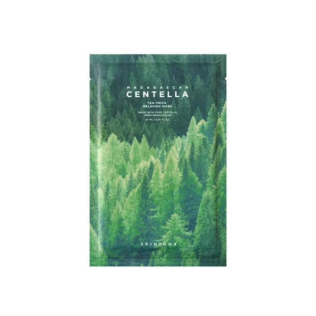 SKIN1004 - Madagascar Centella Tea-Trica Relaxing Mask - 1pz | Mascarilla Facial Calmante Y Equilibrante Para Piel Con Tendencia Acneica