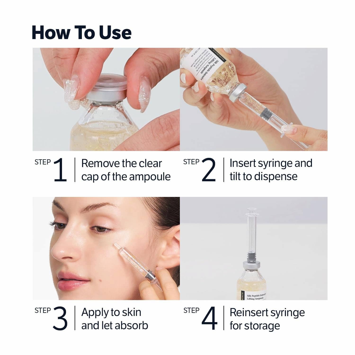 Sungboon Editor - Deep Collagen Silk Peptide Intensive Ampoule - 40ml | Ampolleta Reafirmante Intensiva Con Colágeno Y Péptidos De Seda