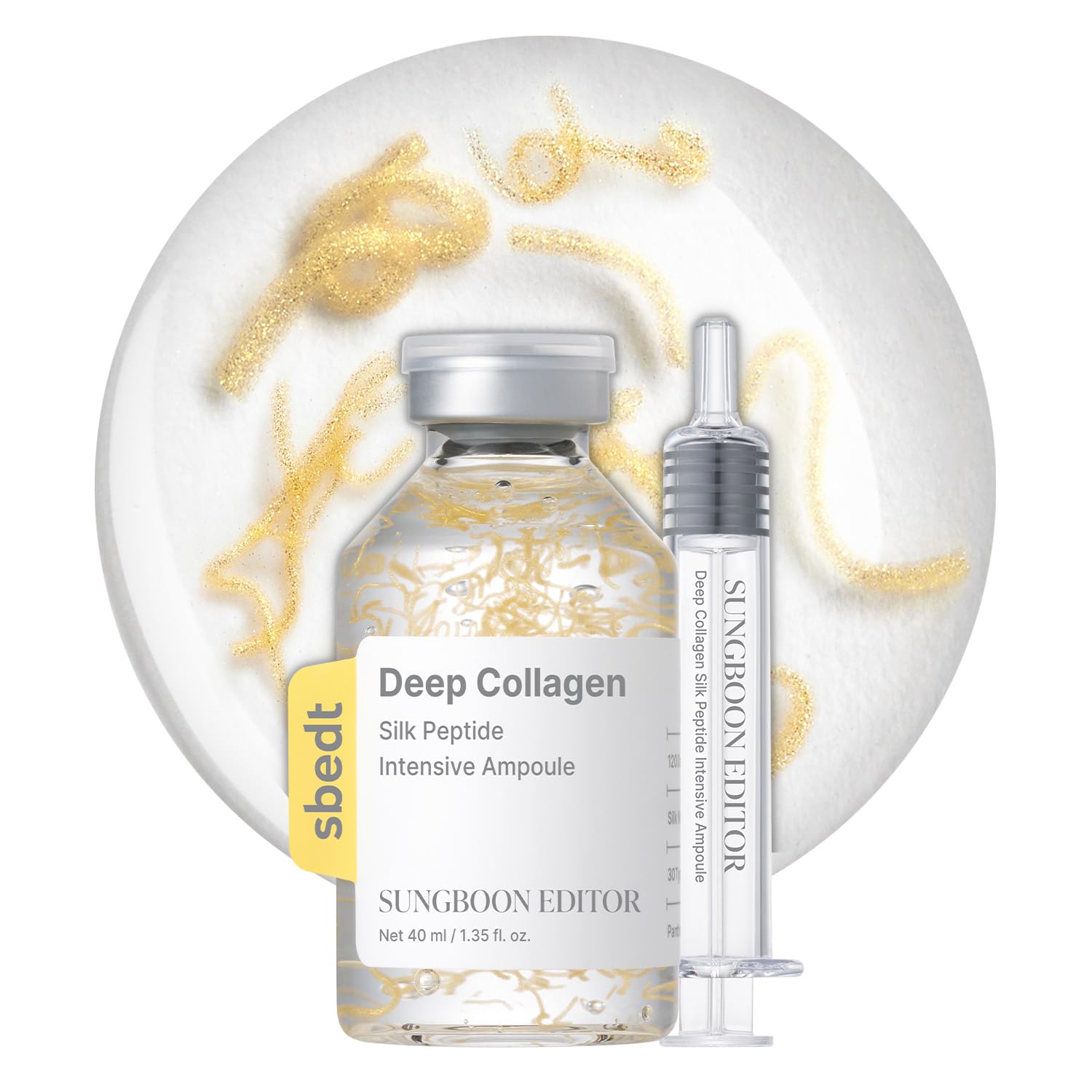 Sungboon Editor - Deep Collagen Silk Peptide Intensive Ampoule - 40ml | Ampolleta Reafirmante Intensiva Con Colágeno Y Péptidos De Seda