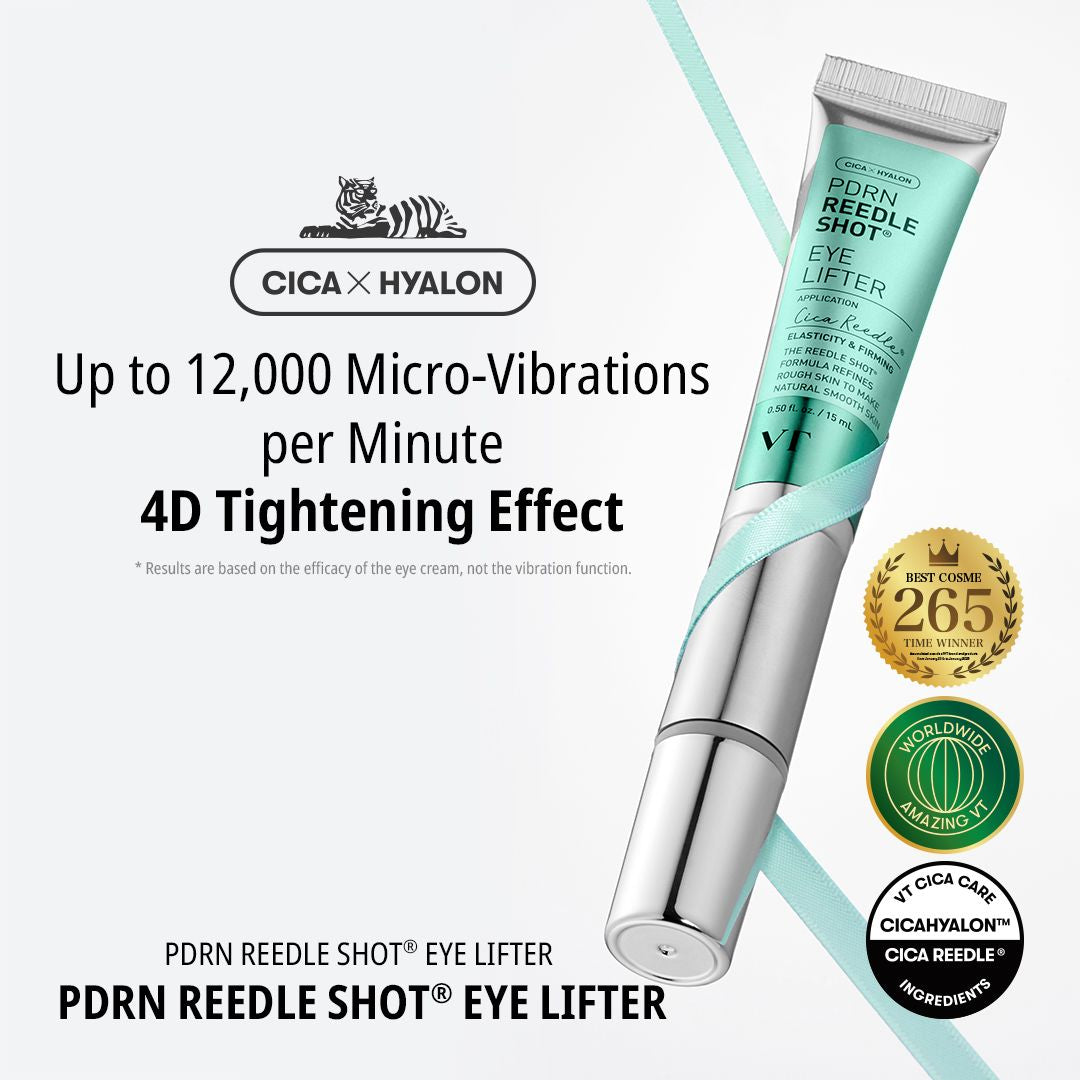 VT - PDRN Reedle Shot Eye Lifter - 15ml | Suero Reafirmante Y Revitalizante Para El Contorno De Ojos Con Aplicador Vibratorio