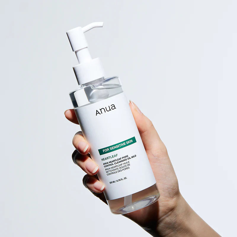 ANUA - Heartleaf Pore Control Cleansing Oil Mild - 200ml | Aceite Limpiador Elimina Sebo Impurezas
