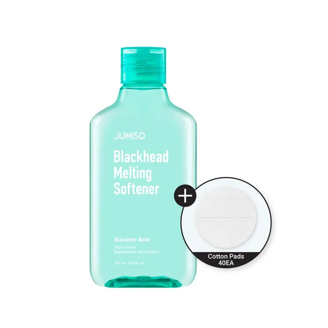 Jumiso - Blackhead Melting Softener 150ml + Cotton Pads (40 pads) set | Derrite puntos negros