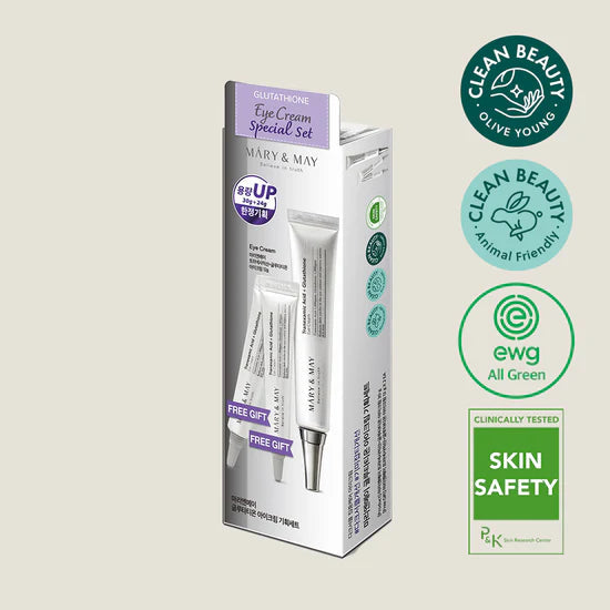 Mary&May - Glutathione Eye Cream Special Set (Eye Cream 30g + Miniature 2EA) | Contorno de Ojos Despigmentante