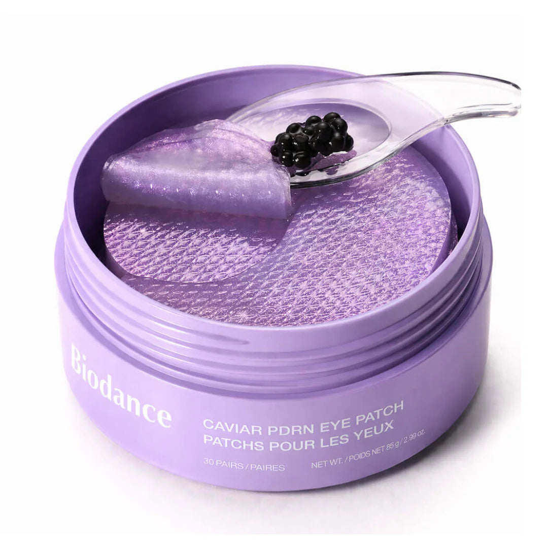 BIODANCE - Caviar PDRN Eye Patches - 30 pares | Parches para Ojos con PDRN para Hidratar y Reducir la Apariencia de Líneas Finas.
