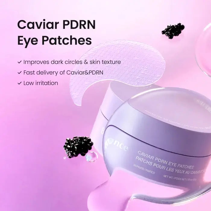 BIODANCE - Caviar PDRN Eye Patches - 30 pares | Parches para Ojos con PDRN para Hidratar y Reducir la Apariencia de Líneas Finas.