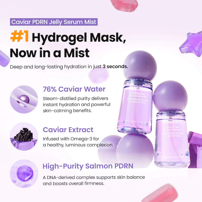 BIODANCE - Caviar PDRN Jelly Serum Mist - 50ml | Sérum Mist con PDRN para Hidratar y Mejorar la Elasticidad.