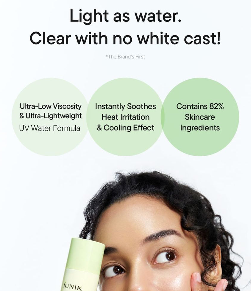 iUNIK - Centella Calming Daily Sun Water - 120ml | Protector Solar Calmante con Centella