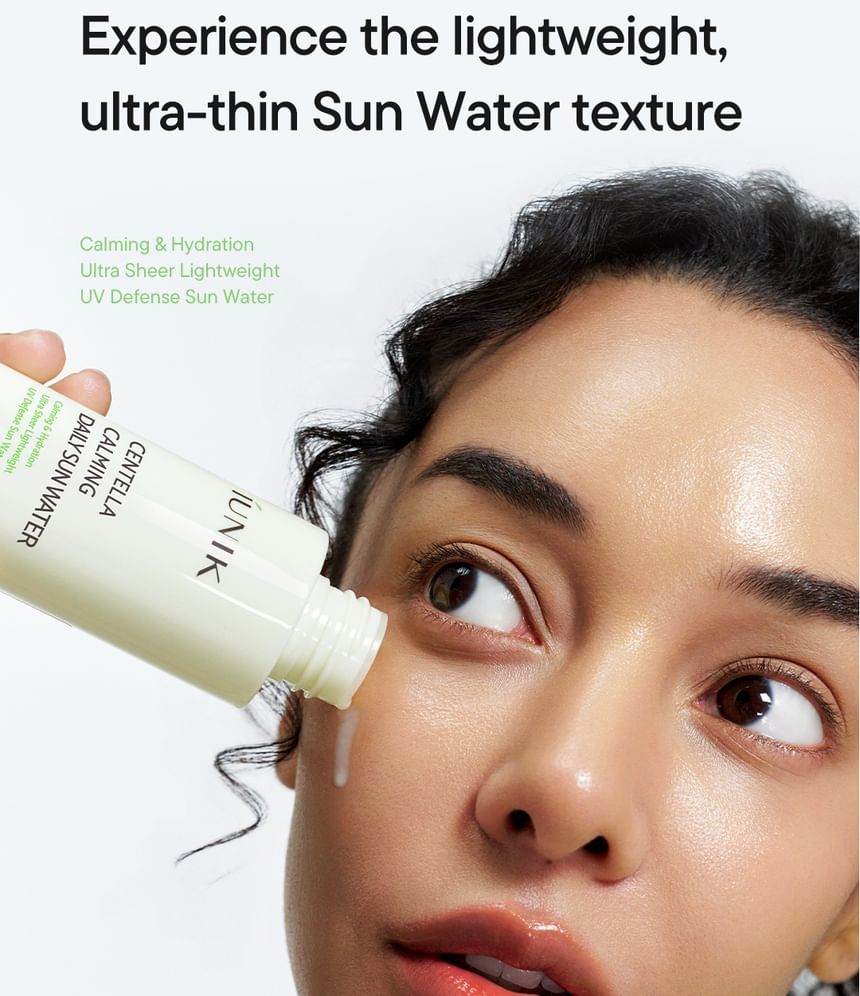 iUNIK - Centella Calming Daily Sun Water - 120ml | Protector Solar Calmante con Centella