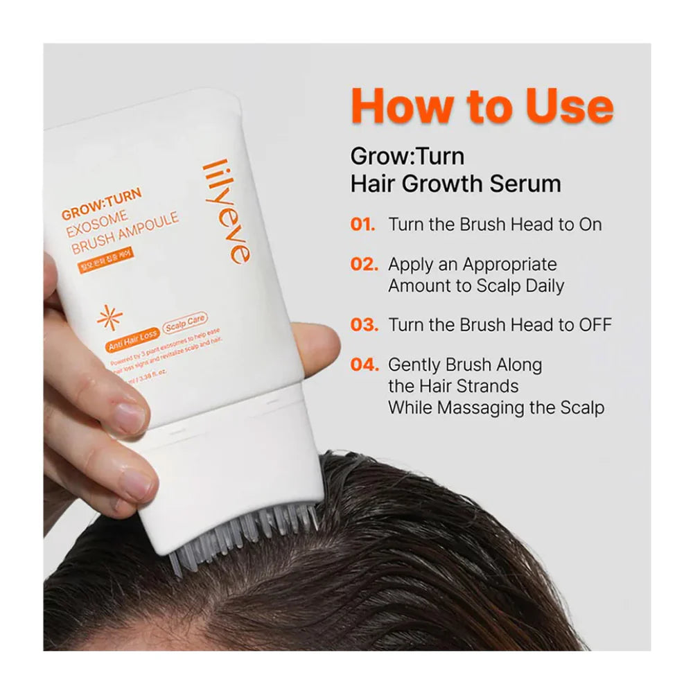 LILYEVE - GROW:TURN Exosome Brush Ampoule - 100ml | Ampoule Regeneradora con Exosomas