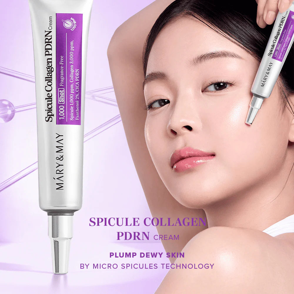 Mary&May - Spicule Collagen PDRN Cream - 15g | Crema Reafirmante con PDRN