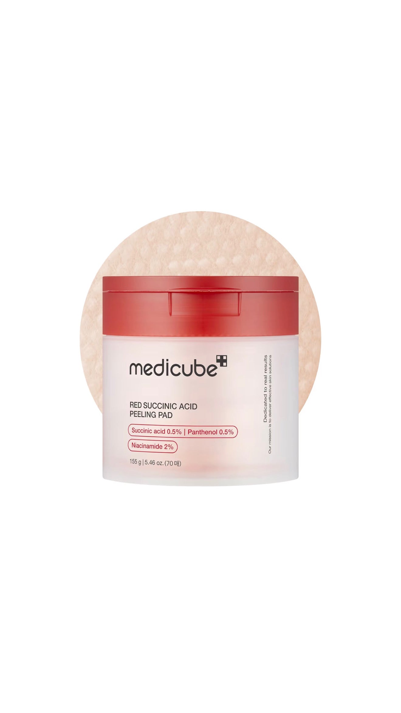 Medicube - Red Succinic Acid Peeling Pad - 70 piezas | Pads Exfoliantes para Poros y Acné