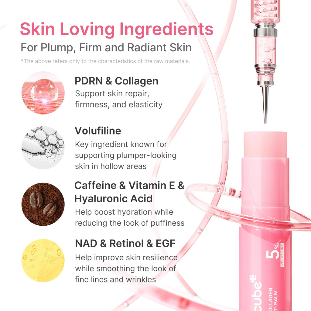 Medicube - PDRN Pink Collagen Volume Multi Balm - 10g | Bálsamo Reafirmante y Voluminizador con PDRN