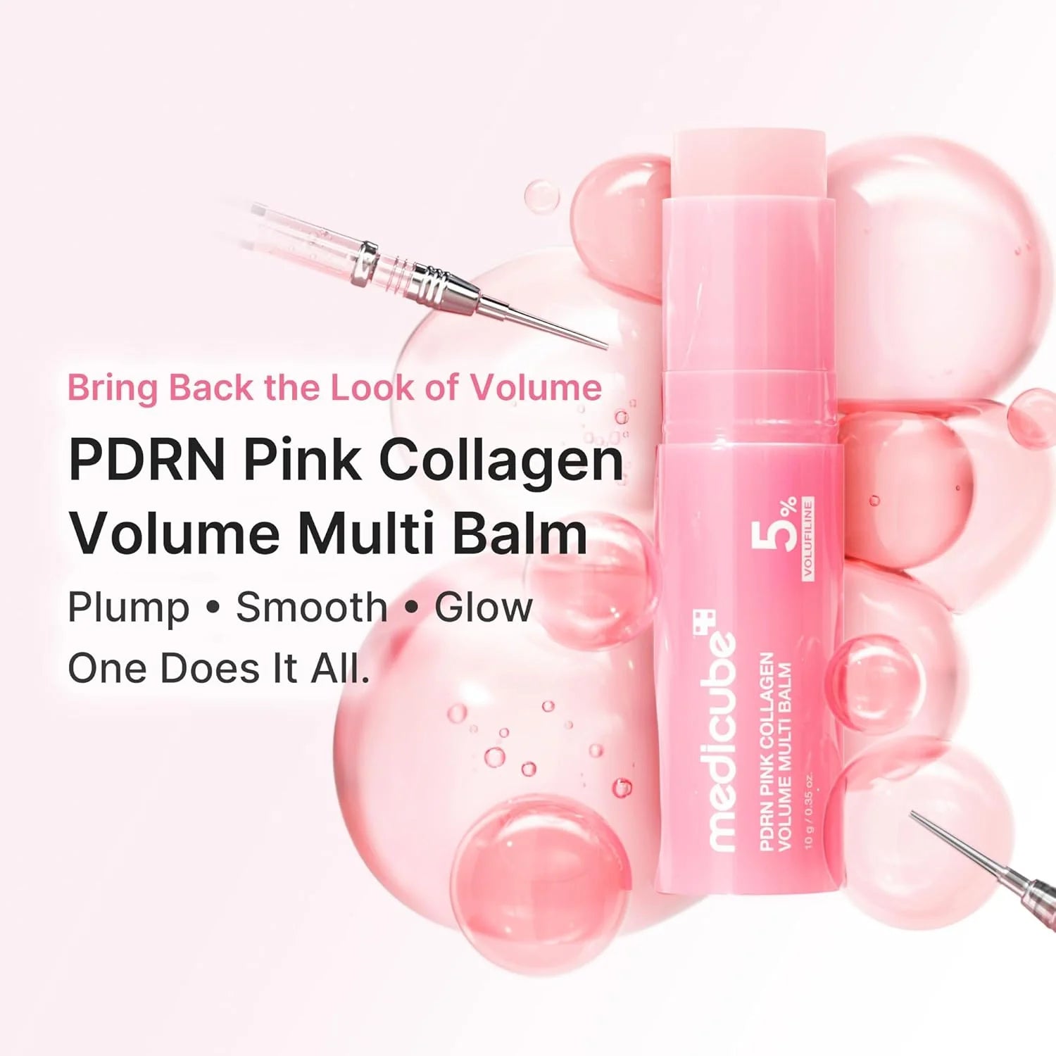 Medicube - PDRN Pink Collagen Volume Multi Balm - 10g | Bálsamo Reafirmante y Voluminizador con PDRN