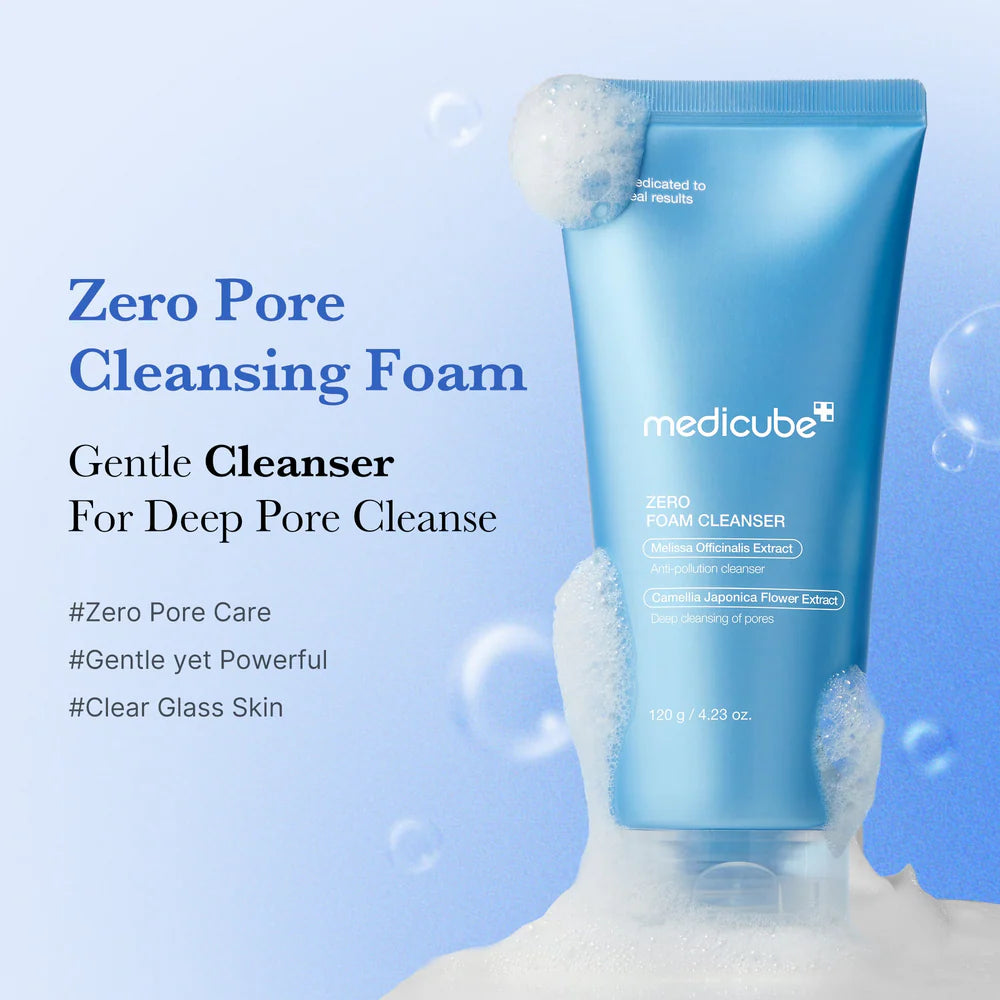 Medicube - Zero Foam Cleanser - 120g | Limpiador Facial Purificante para Poros