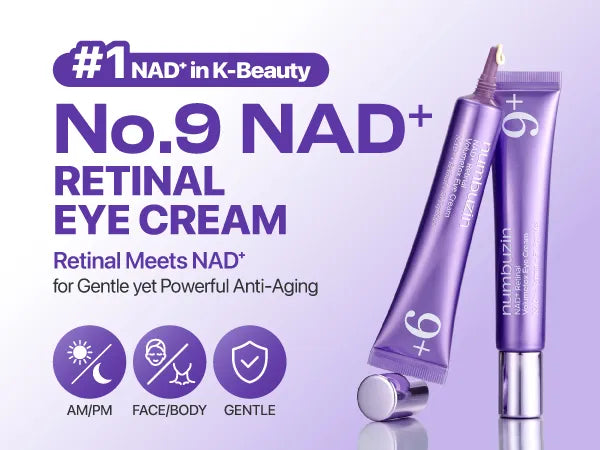 Numbuzin - No.9 NAD+ Retinal Volumetox Eye Cream - 20ml | Contorno de Ojos Reafirmante y Antiedad