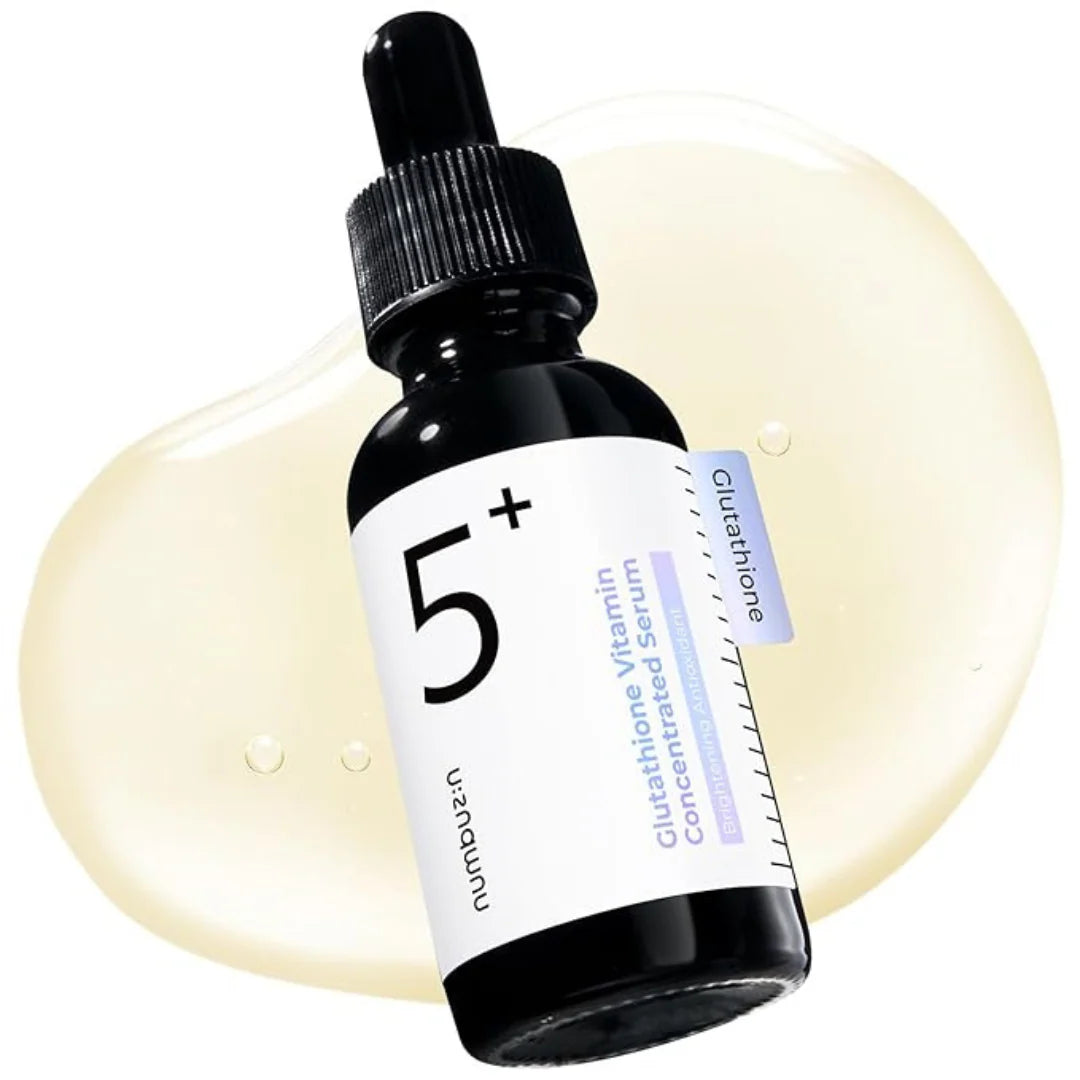 Numbuzin - No.5+ Glutathione Vitamin Concentrated Serum - 30ml | Sérum Iluminador para Manchas con Glutatión