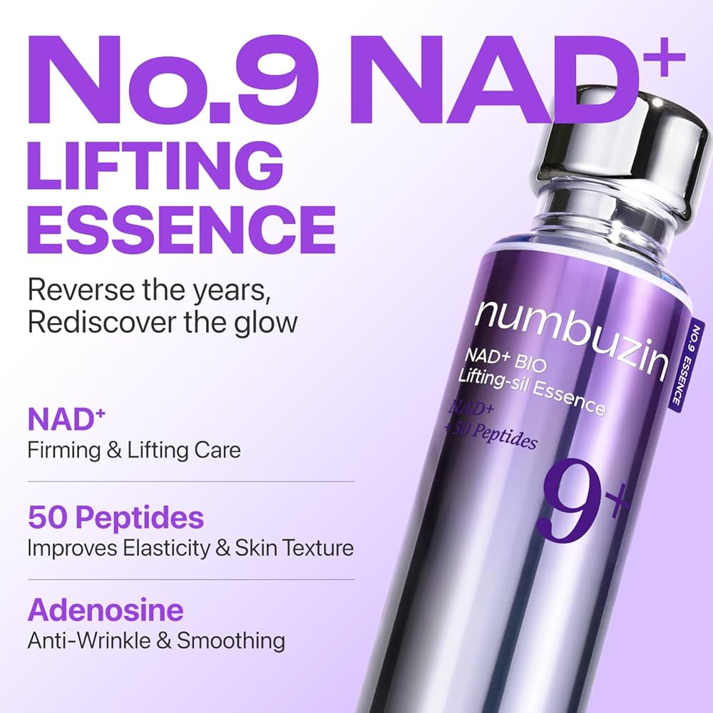 Numbuzin - No.9 NAD Bio Lifting Essence - 50ml | Esencia Reafirmante y Antiedad con NAD+