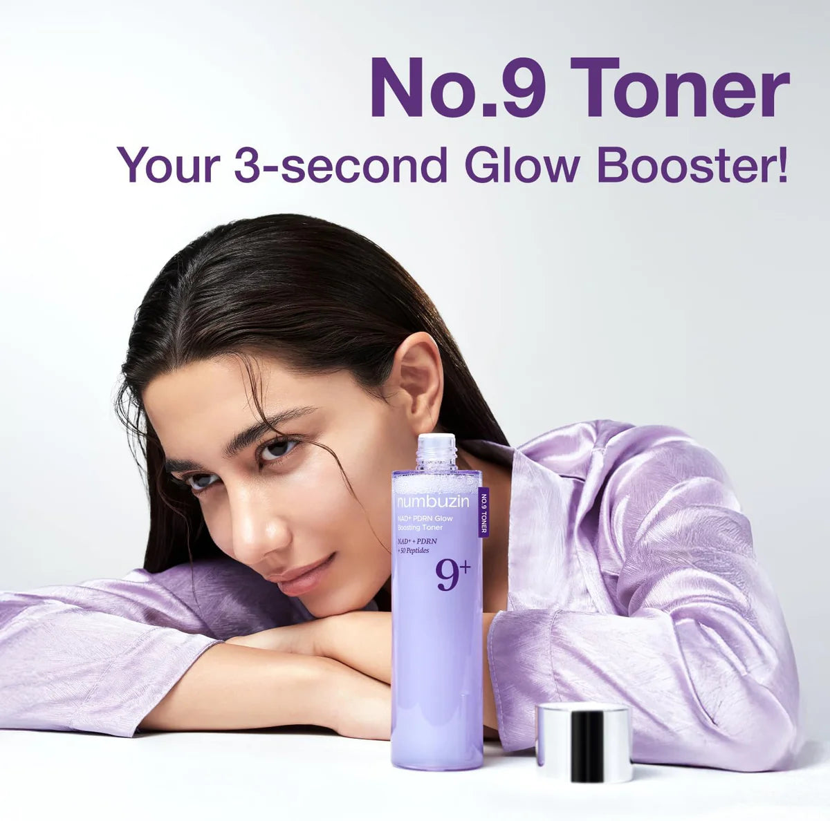Numbuzin - No.9 NAD PDRN Glow Boosting Toner - 150ml | Tónico Reafirmante e Iluminador con PDRN