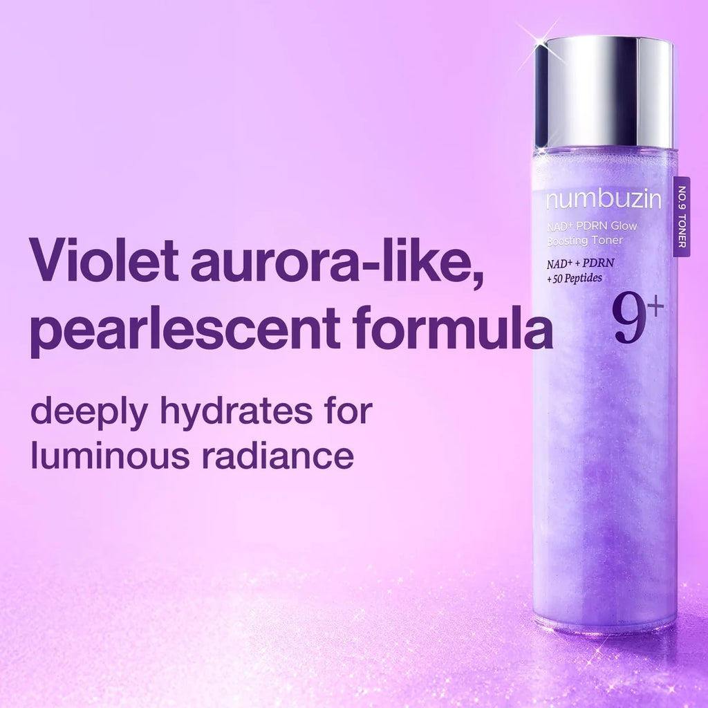 Numbuzin - No.9 NAD PDRN Glow Boosting Toner - 150ml | Tónico Reafirmante e Iluminador con PDRN