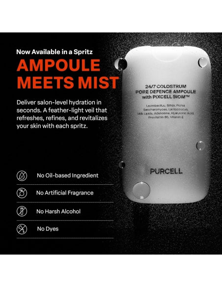 PURCELL - 24/7 Colostrum Pore Defence Ampoule - 55ml | Ampoule Minimizadora de Poros y Reparadora