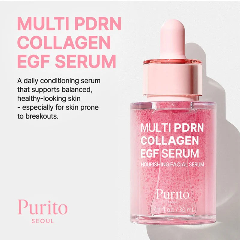 PURITO SEOUL - Multi PDRN Collagen EGF Serum - 30ml | Sérum Reafirmante y Reparador con PDRN