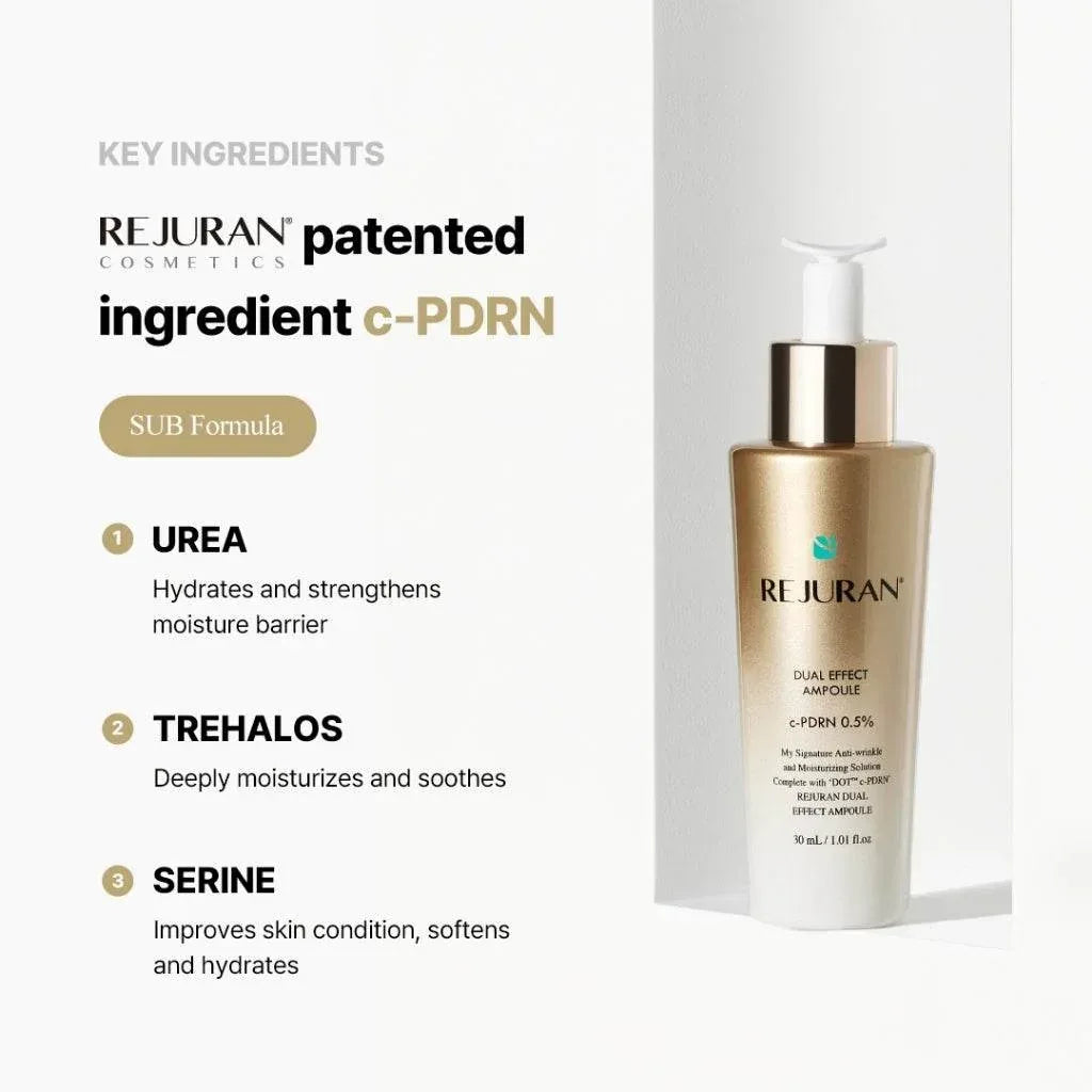 REJURAN - Dual Effect Ampule - 50ml | Ampoule Reparadora con c-PDRN y Péptidos