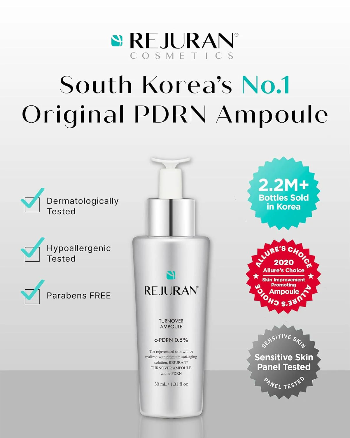 REJURAN - Turnover Ampoule - 50ml | Ampoule Regeneradora con c-PDRN