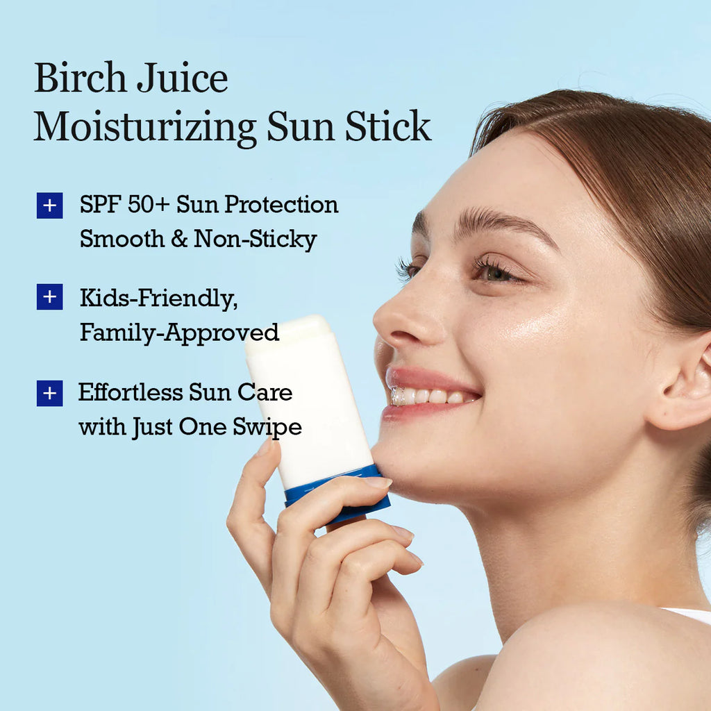 Round LaRound Lab - Birch Juice Moisturizing Sun Stick - 19g | Protector Solar Hidratante con Savia de Abedul